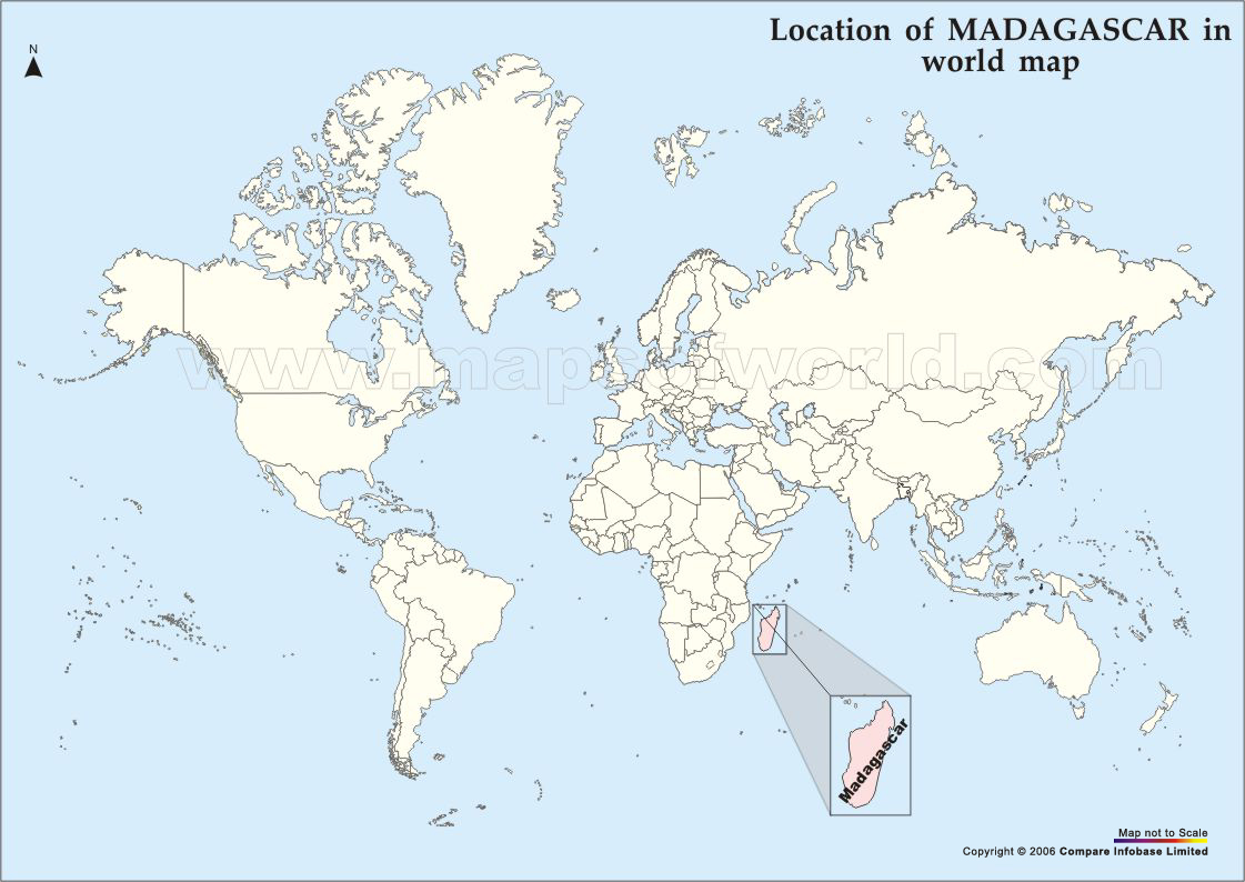 Karta över Madagaskar - Upptäck Madagaskar